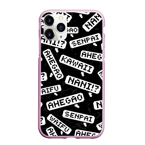 Чехол iPhone 11 Pro матовый ANIME / 3D-Розовый – фото 1