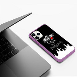 Чехол iPhone 11 Pro матовый DEATH NOTE ТЕТРАДЬ СМЕРТИ, цвет: 3D-фиолетовый — фото 2
