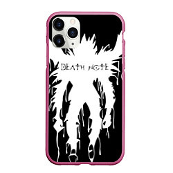 Чехол iPhone 11 Pro матовый DEATH NOTE ТЕТРАДЬ СМЕРТИ, цвет: 3D-малиновый