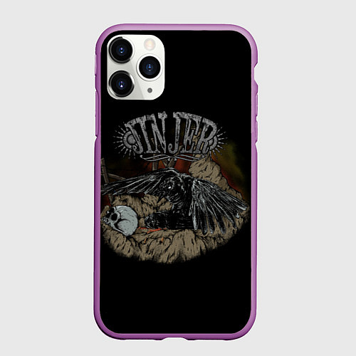 Чехол iPhone 11 Pro матовый Jinjer metal band / 3D-Фиолетовый – фото 1