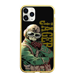 Чехол iPhone 11 Pro матовый J?ger Rainbow Six Art 02, цвет: 3D-желтый