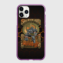 Чехол iPhone 11 Pro матовый Brotherhood of steel art
