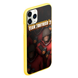 Чехол iPhone 11 Pro матовый Team Fortress, цвет: 3D-желтый — фото 2