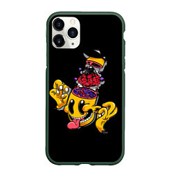 Чехол iPhone 11 Pro матовый ВЗРЫВ МОЗГА, цвет: 3D-темно-зеленый
