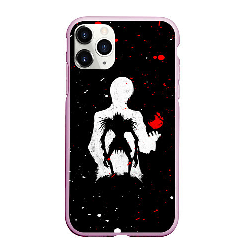 Чехол iPhone 11 Pro матовый DEATH NOTE ТЕТРАДЬ СМЕРТИ / 3D-Розовый – фото 1