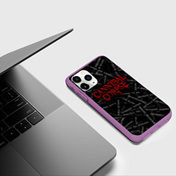 Чехол iPhone 11 Pro матовый Cannibal Corpse Songs Z, цвет: 3D-фиолетовый — фото 2
