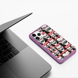 Чехол iPhone 11 Pro матовый ТЕТРАДЬ СМЕРТИ, цвет: 3D-фиолетовый — фото 2