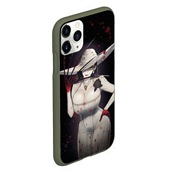 Чехол iPhone 11 Pro матовый Леди Димитреску, цвет: 3D-темно-зеленый — фото 2