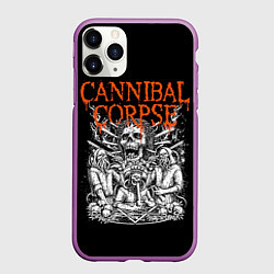 Чехол iPhone 11 Pro матовый Cannibal Corpse, цвет: 3D-фиолетовый