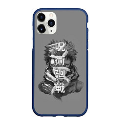 Чехол iPhone 11 Pro матовый JUJUTSU KAISEN ИТАДОРИ, цвет: 3D-тёмно-синий