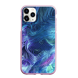 Чехол iPhone 11 Pro матовый Абстракция, цвет: 3D-розовый