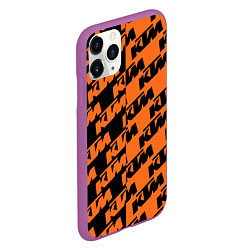 Чехол iPhone 11 Pro матовый KTM КТМ Z, цвет: 3D-фиолетовый — фото 2