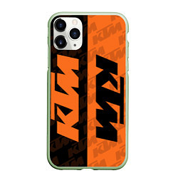 Чехол iPhone 11 Pro матовый KTM КТМ Z, цвет: 3D-салатовый