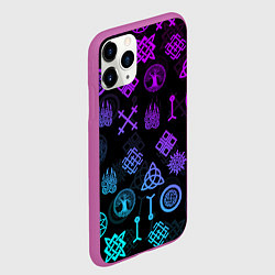 Чехол iPhone 11 Pro матовый СЛАВЯНСКИЕ РУНЫ ПАТТЕРН Z, цвет: 3D-фиолетовый — фото 2