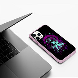 Чехол iPhone 11 Pro матовый GENSHIN IMPACT, ТАРТАЛЬЯ, цвет: 3D-розовый — фото 2