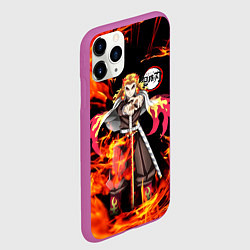 Чехол iPhone 11 Pro матовый КЛИНОК РАССЕКАЮЩИЙ ДЕМОНОВ, цвет: 3D-фиолетовый — фото 2