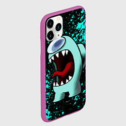 Чехол iPhone 11 Pro матовый AMONG US АМОНГ АС, цвет: 3D-фиолетовый — фото 2