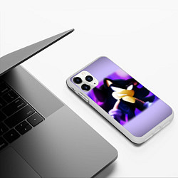 Чехол iPhone 11 Pro матовый SONIC, цвет: 3D-белый — фото 2