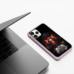 Чехол iPhone 11 Pro матовый DEATH NOTE ТЕТРАДЬ СМЕРТИ, цвет: 3D-розовый — фото 2