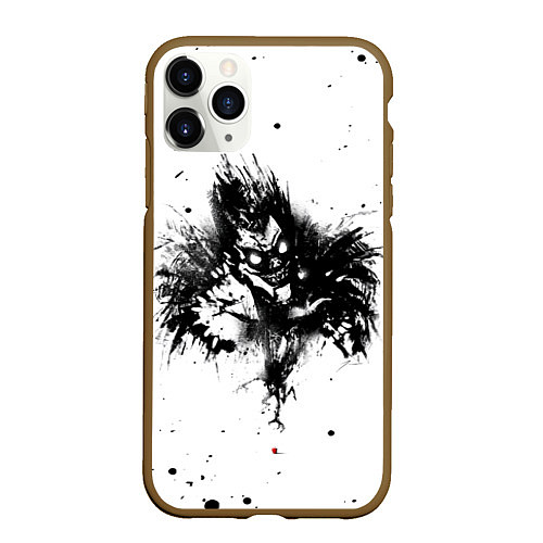 Чехол iPhone 11 Pro матовый DEATH NOTE ТЕТРАДЬ СМЕРТИ / 3D-Коричневый – фото 1