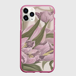 Чехол iPhone 11 Pro матовый Сахарный розовый, цвет: 3D-малиновый