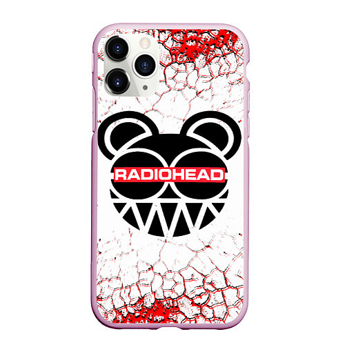 Чехол iPhone 11 Pro матовый Radiohead / 3D-Розовый – фото 1