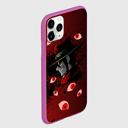 Чехол iPhone 11 Pro матовый ХеллсингHellsing, цвет: 3D-фиолетовый — фото 2