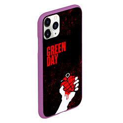 Чехол iPhone 11 Pro матовый Green day, цвет: 3D-фиолетовый — фото 2
