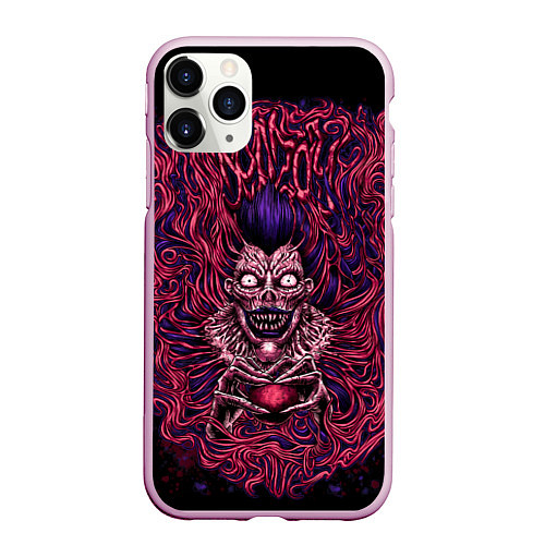 Чехол iPhone 11 Pro матовый DEATH NOTE ТЕТРАДЬ СМЕРТИ / 3D-Розовый – фото 1