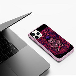 Чехол iPhone 11 Pro матовый DEATH NOTE ТЕТРАДЬ СМЕРТИ, цвет: 3D-розовый — фото 2