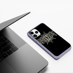 Чехол iPhone 11 Pro матовый Slipknot 1995, цвет: 3D-светло-сиреневый — фото 2