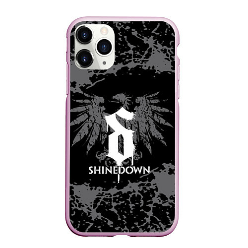 Чехол iPhone 11 Pro матовый Shinedown / 3D-Розовый – фото 1