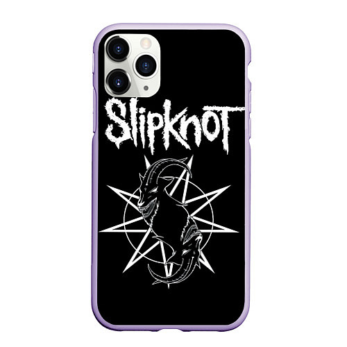 Чехол iPhone 11 Pro матовый Skipknot Козел / 3D-Светло-сиреневый – фото 1