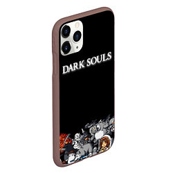 Чехол iPhone 11 Pro матовый 8bit Dark Souls, цвет: 3D-коричневый — фото 2