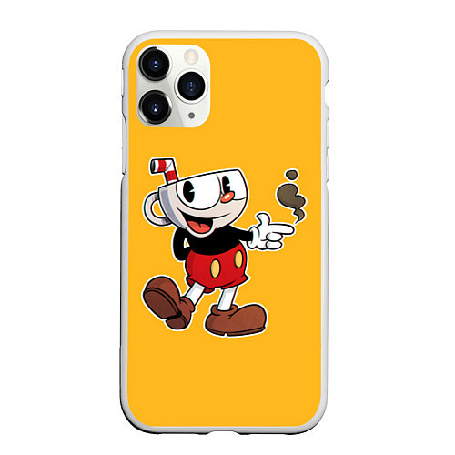 Чехол iPhone 11 Pro матовый CUPHEAD КАПХЕД / 3D-Белый – фото 1