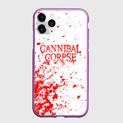 Чехол iPhone 11 Pro матовый Cannibal corpse, цвет: 3D-фиолетовый