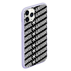 Чехол iPhone 11 Pro матовый UNDERGROUND, цвет: 3D-светло-сиреневый — фото 2