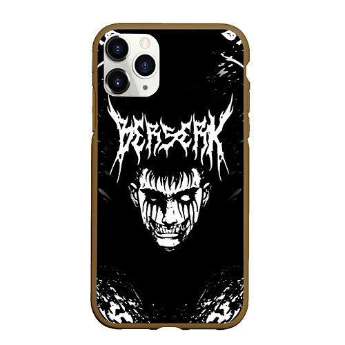 Чехол iPhone 11 Pro матовый BERSERK БЕРСЕРК / 3D-Коричневый – фото 1