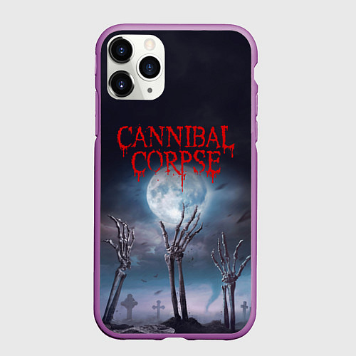 Чехол iPhone 11 Pro матовый Cannibal Corpse Труп Каннибала Z / 3D-Фиолетовый – фото 1