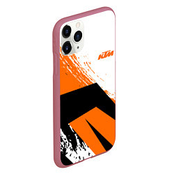 Чехол iPhone 11 Pro матовый KTM КТМ Z, цвет: 3D-малиновый — фото 2