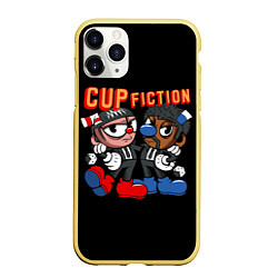 Чехол iPhone 11 Pro матовый CUP FICTION, цвет: 3D-желтый