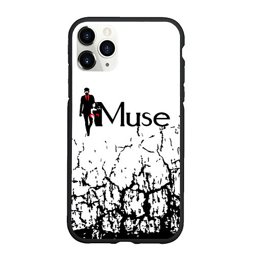 Чехол iPhone 11 Pro матовый Muse / 3D-Черный – фото 1