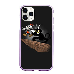 Чехол iPhone 11 Pro матовый CUPHEAD, цвет: 3D-сиреневый