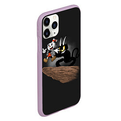 Чехол iPhone 11 Pro матовый CUPHEAD, цвет: 3D-сиреневый — фото 2