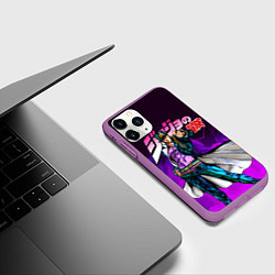 Чехол iPhone 11 Pro матовый JOJOS BIZARRE ADVENTURE, цвет: 3D-фиолетовый — фото 2
