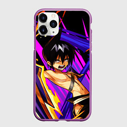 Чехол iPhone 11 Pro матовый Шаман Кинг, цвет: 3D-фиолетовый