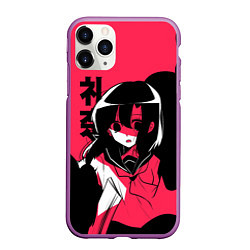 Чехол iPhone 11 Pro матовый Rena Black Pink