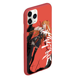 Чехол iPhone 11 Pro матовый Evangelion Asuka Langley, цвет: 3D-красный — фото 2