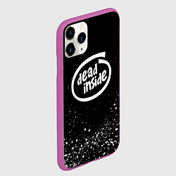 Чехол iPhone 11 Pro матовый DEAD INSIDE, цвет: 3D-фиолетовый — фото 2