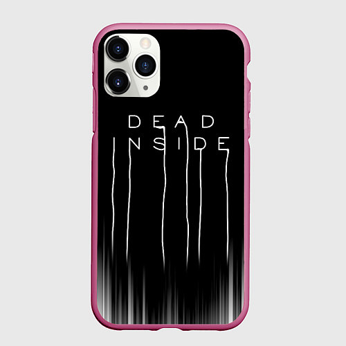 Чехол iPhone 11 Pro матовый DEAD INSIDE DEATH STRANDING / 3D-Малиновый – фото 1